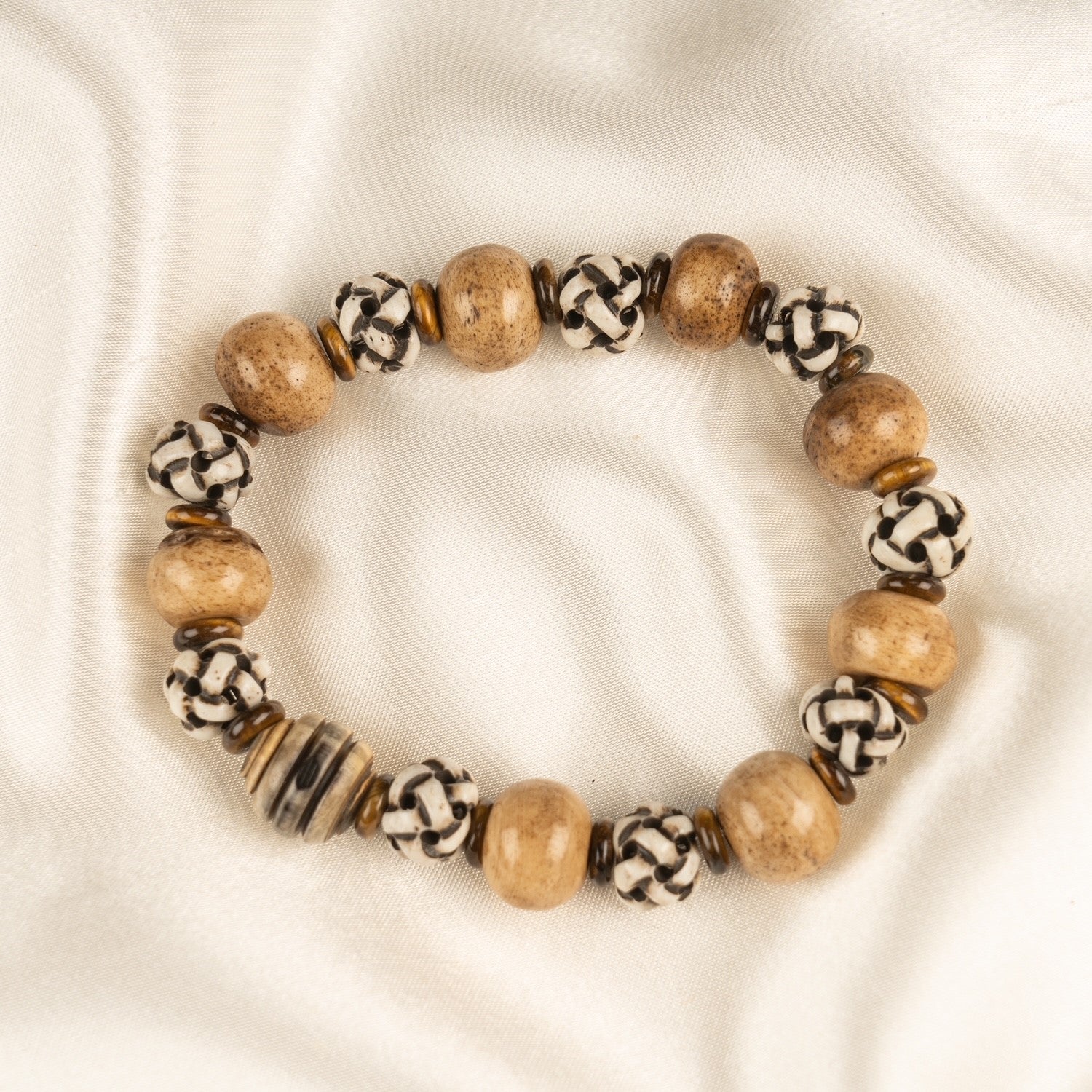Light Brown and Dark Brown Wooded Bracelets