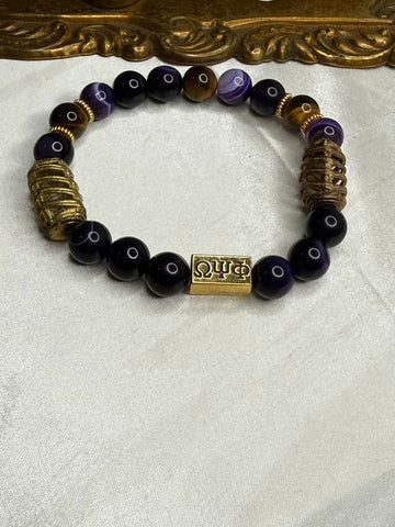 Omega Psi Phi Bracelet with the 1911 and Greek Letters Omega Psi Phi New Product