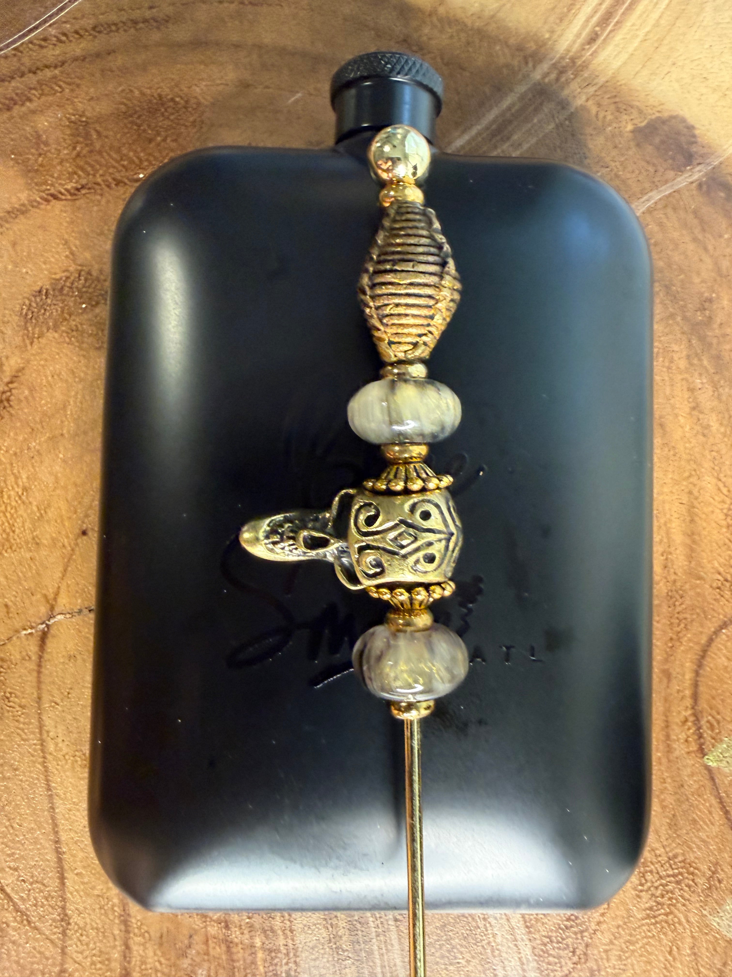 Antique Gold and Smokey Glass -two versions
