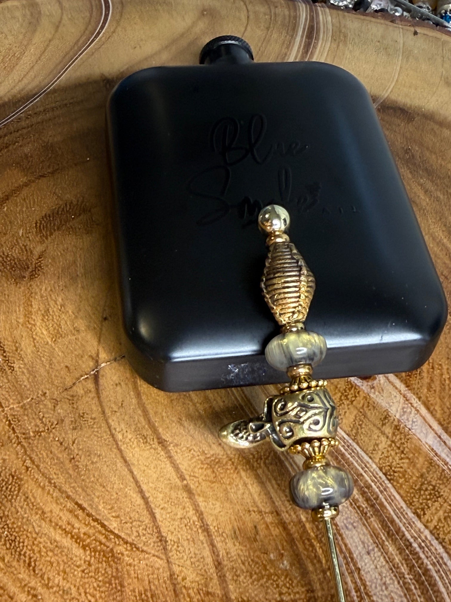 Antique Gold and Smokey Glass -two versions
