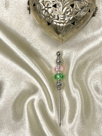 Metal Pink and Green Cigar Poker