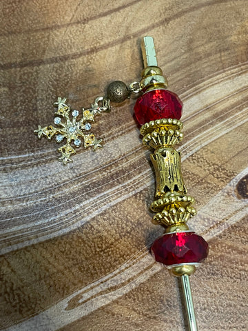 Red Star with Bling Charm Cigar Poker